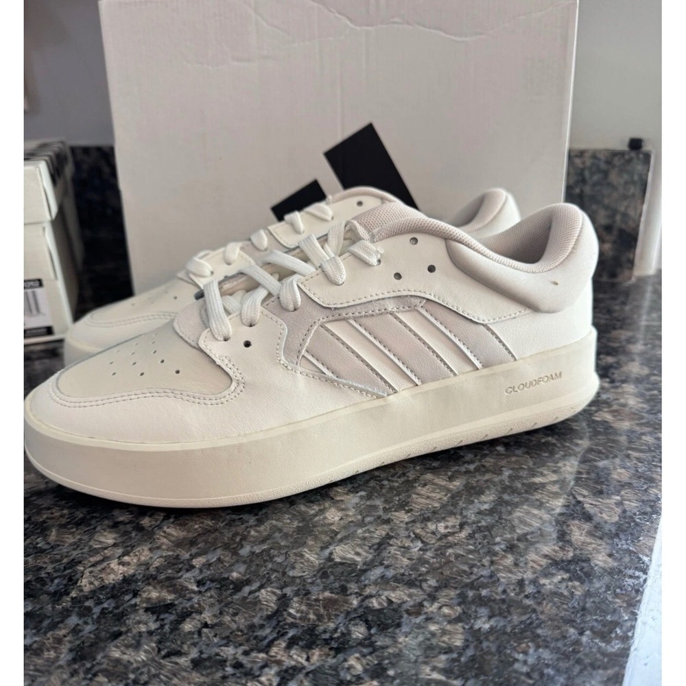Adidas Court 24 Mens Shoes Wonder White Cloud White ID1252 Size 9.5